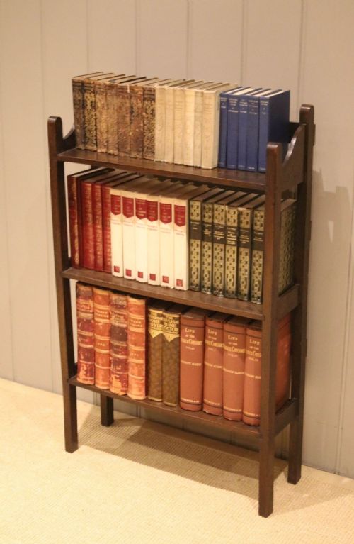 fig 1. Small Oak Open Bookcase