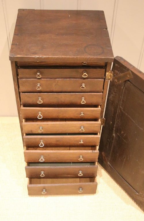 RUSTIC GEORGIAN OAK COLLECTORS CABINET - ADDITIONAL PHOTO 3
