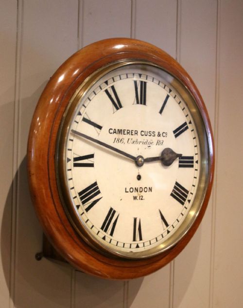fig 1. Large Mahogany Fusee Dial Clock