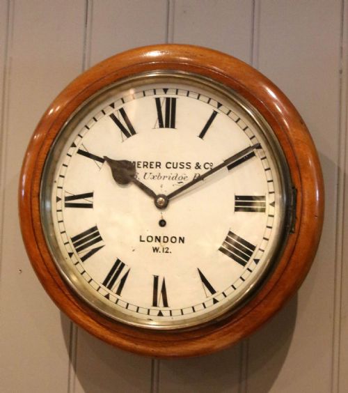 fig 2. Large Mahogany Fusee Dial Clock