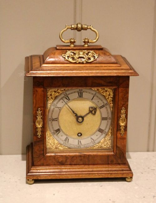 fig 1. Walnut Bell Top Bracket Clock