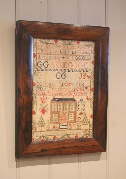 Mid 19th Century Rosewood Framed Sampler