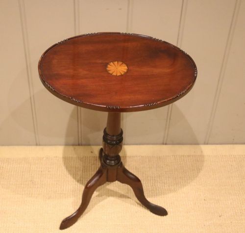 Edwardian Oval Inlaid Wine Table