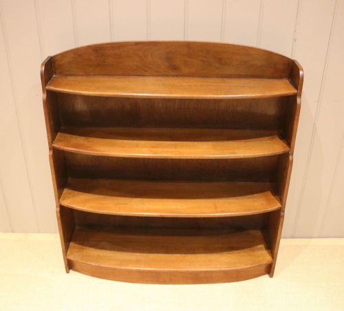 Walnut Open Art Deco Style Bookcase