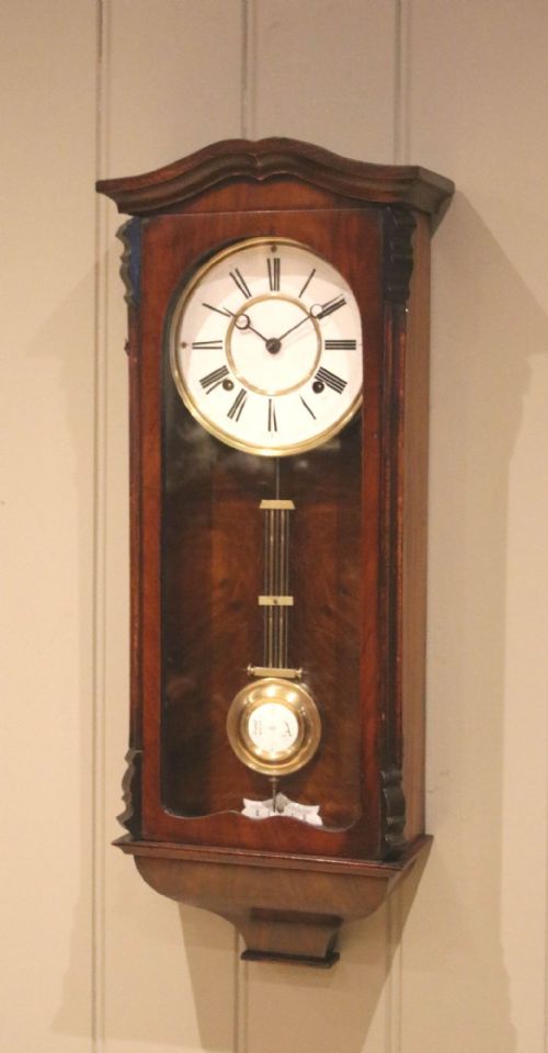 Slender Regulator Style Wall Clock