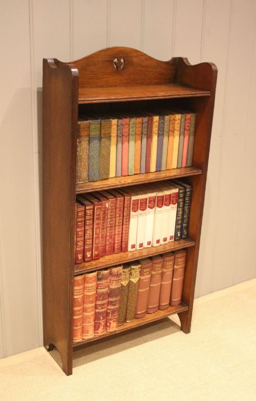 fig 1. Arts & Crafts Oak Open Bookcase