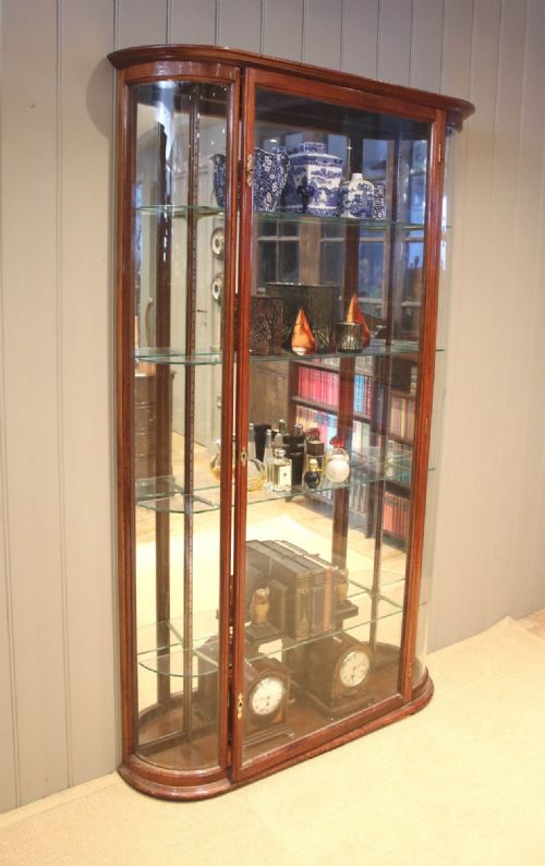 fig 1. Early 20th Century Mahogany Shop Display Cabinet