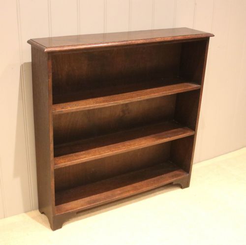 fig 1. Oak Open Bookcase