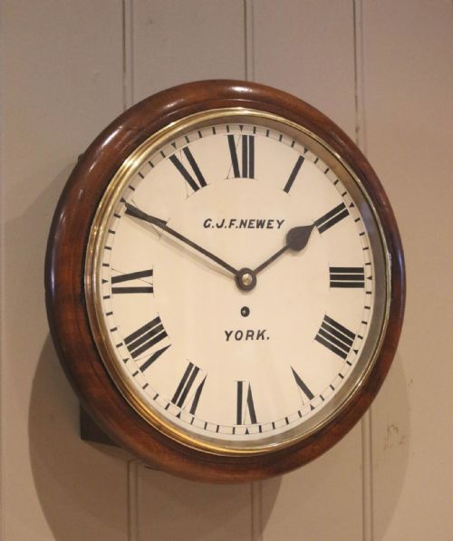 Mahogany Fusee Dial Clock