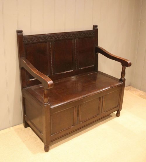 Edwardian Oak Settle