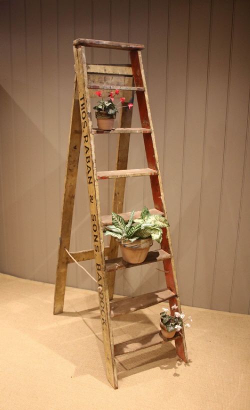 SET OF RUSTIC ASH STEP LADDERS - ADDITIONAL PHOTO 6