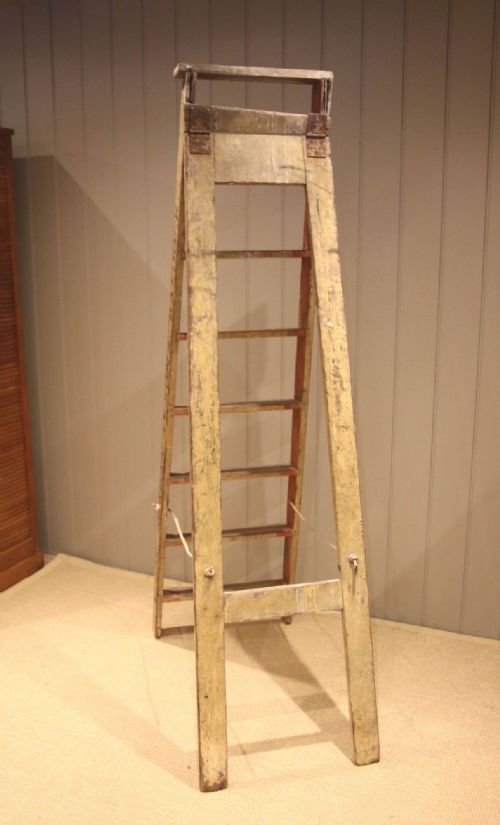 SET OF RUSTIC ASH STEP LADDERS - ADDITIONAL PHOTO 7