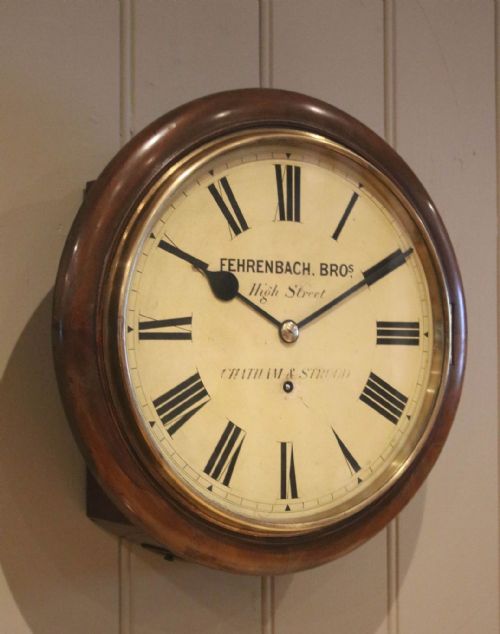 Late 19th Century Walnut Dial Clock