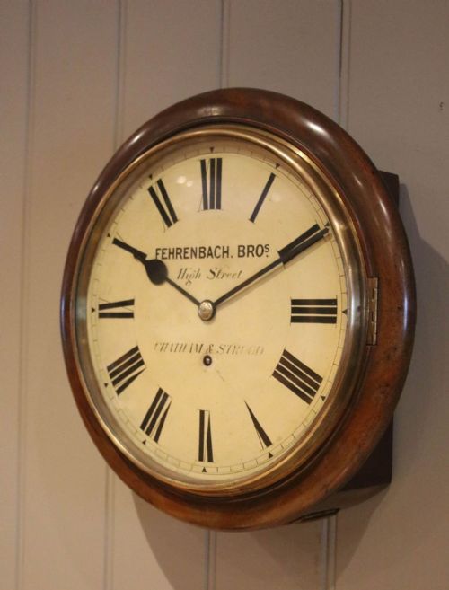 fig 2. Late 19th Century Walnut Dial Clock