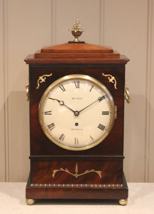 fig 1. Regency Mahogany Bracket Clock

