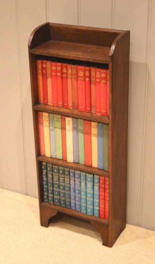 fig 1. Small Oak Open Bookcase
