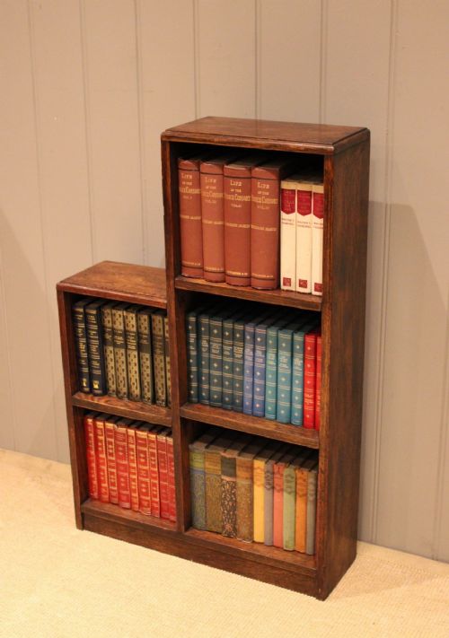 fig 1. Small Art Deco Oak Sectional Bookcase