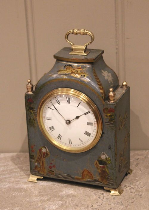 fig 1. Small Blue Chinoiserie Mantel Clock
