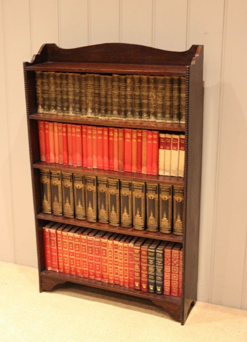 fig 1. Oak Open Bookcase