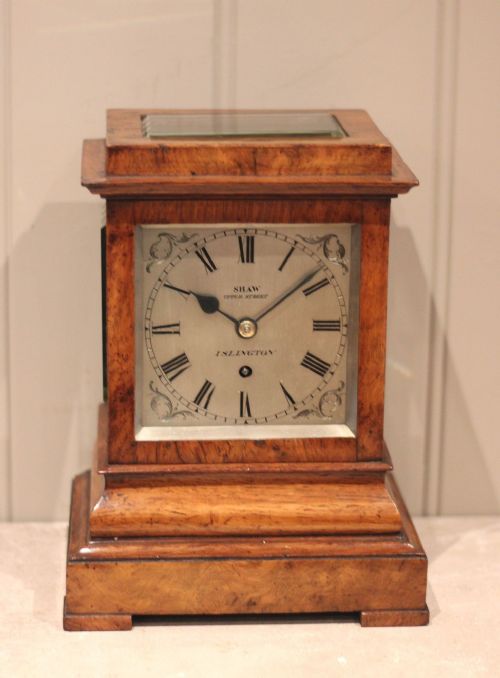 fig 1. Small Proportioned Pollard Oak Library Timepiece Clock