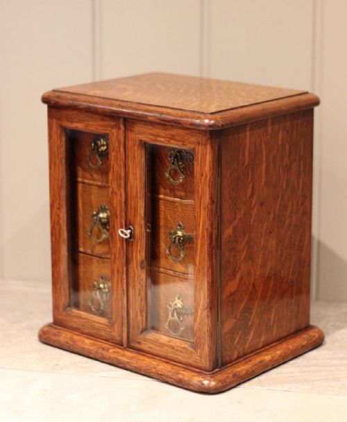 Edwardian Oak Table Drawers
