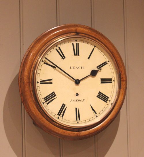 Late 19th Century Oak Dial Clock