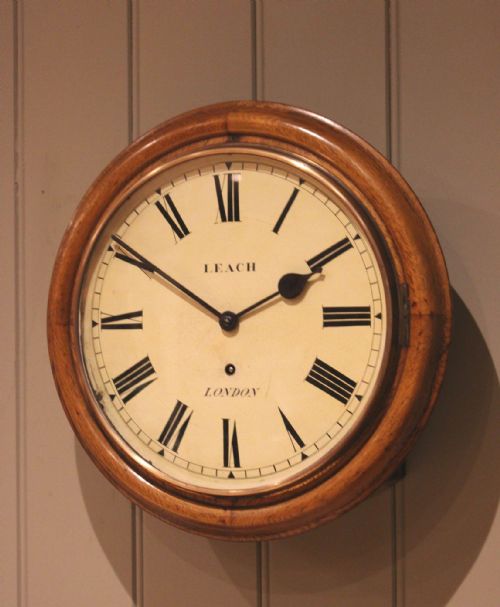 fig 1. Late 19th Century Oak Dial Clock