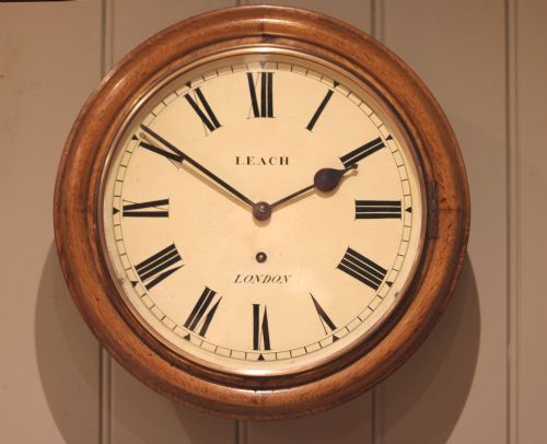 fig 2. Late 19th Century Oak Dial Clock