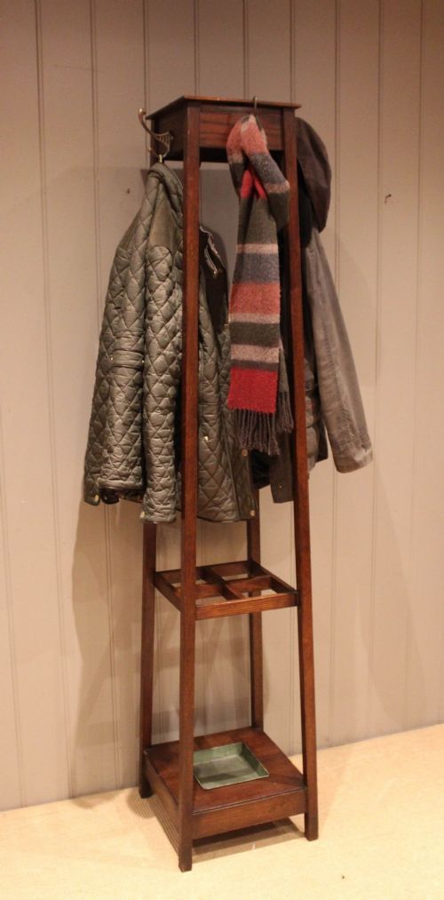 fig 1. Oak Coat & Hat Stand