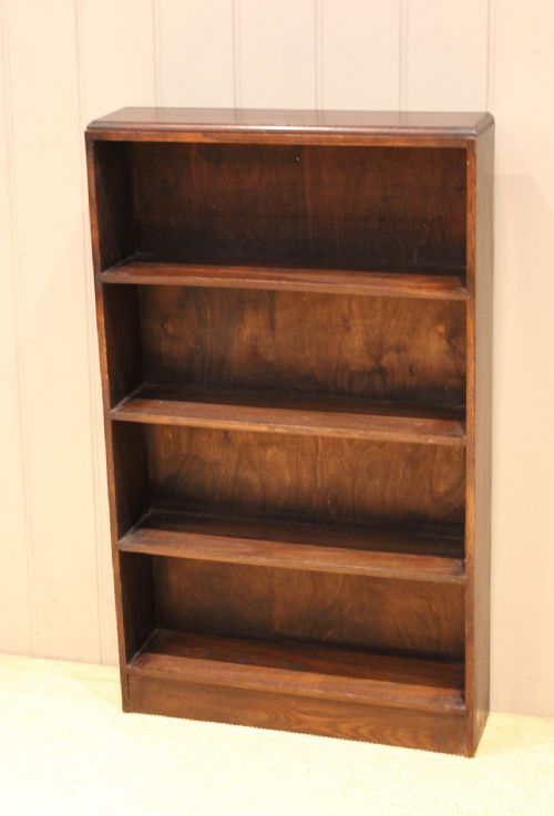 fig 1. Dark Oak Open Bookcase