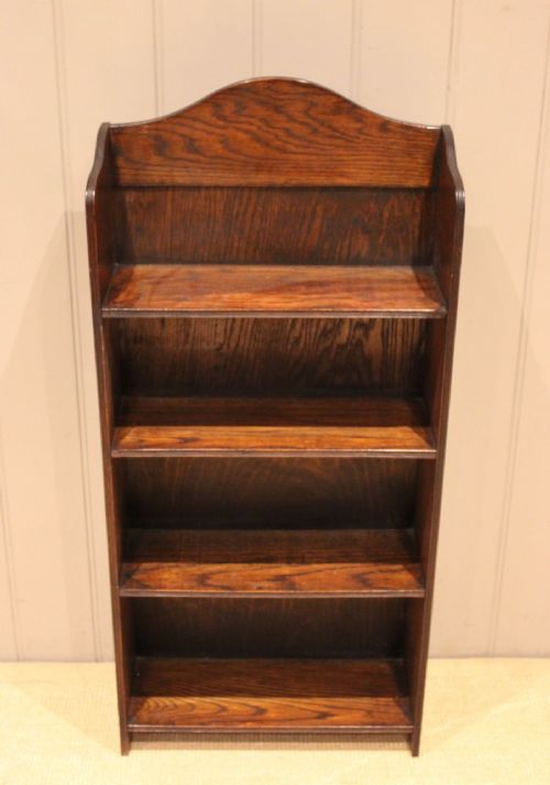 fig 1. Oak Open Bookcase