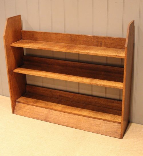 fig 1. Early 20th Century Oak Open Bookcase