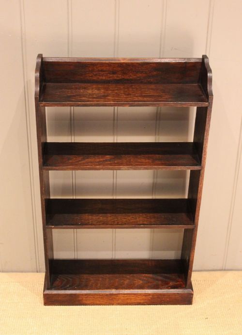 fig 1. Small Oak Open Bookcase