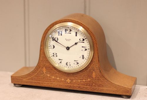fig 2. Small Oak Napoleon Hat Mantel Clock
