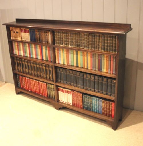 Oak Open Sectioned Bookcase