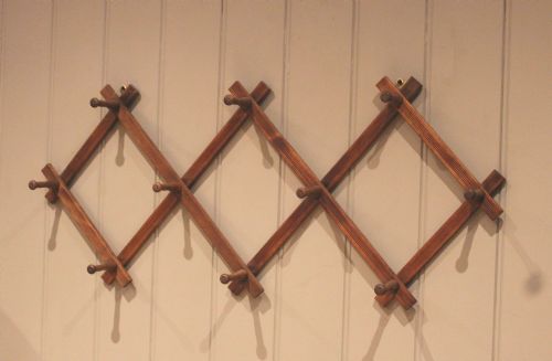 French Extending Beech Coat Hooks