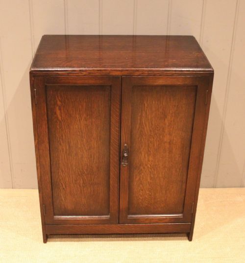 Oak Two Door Shoe Cabinet