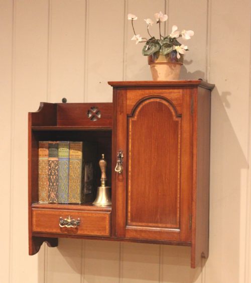 fig 1. Edwardian Mahogany Wall Cabinet