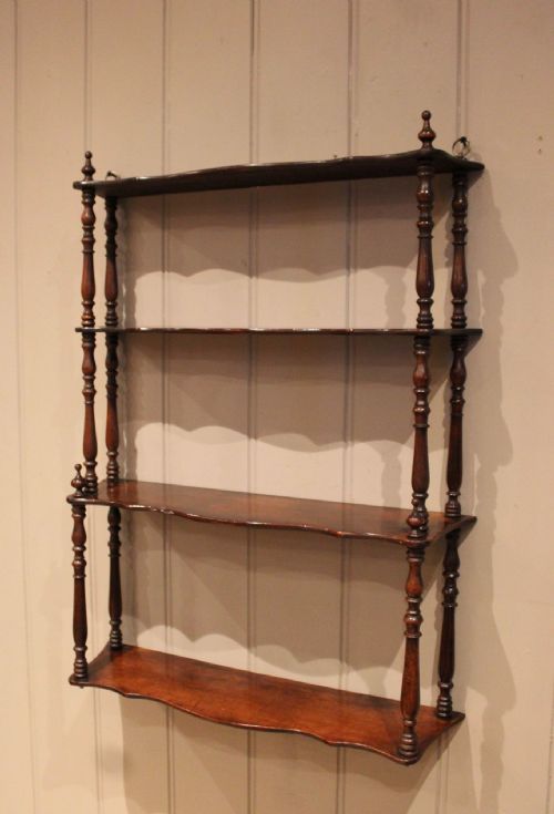 French Mahogany Wall Shelves