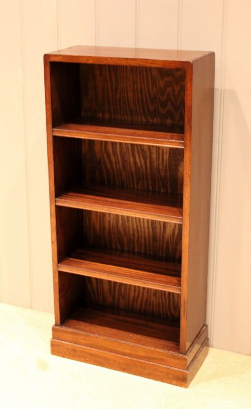Narrow Mahogany Open Bookcase