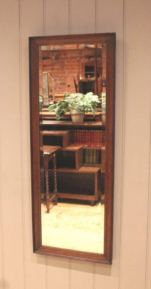 Full Length Oak Framed Wall Mirror
