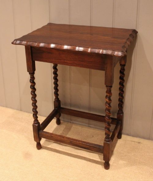 fig 1. Small Oak Side Table