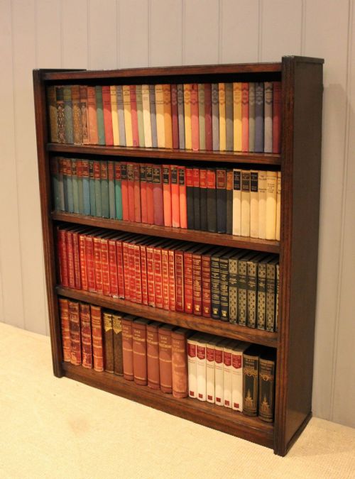 fig 1. Oak Open Bookcase