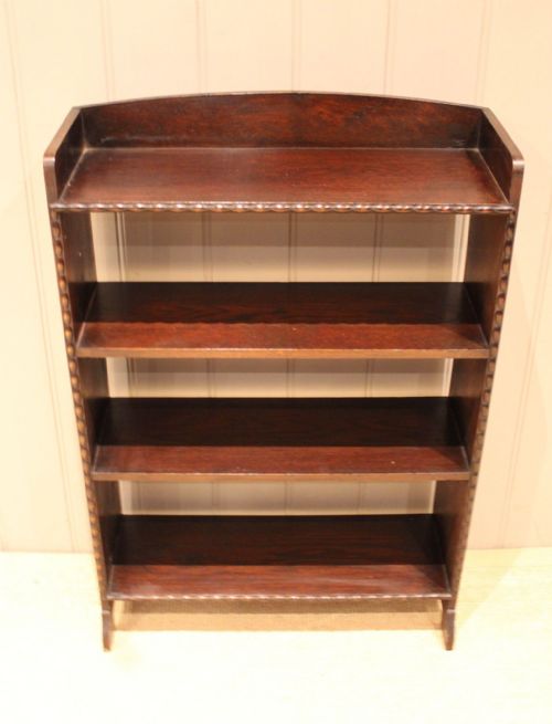fig 1. Small Oak Open Bookcase
