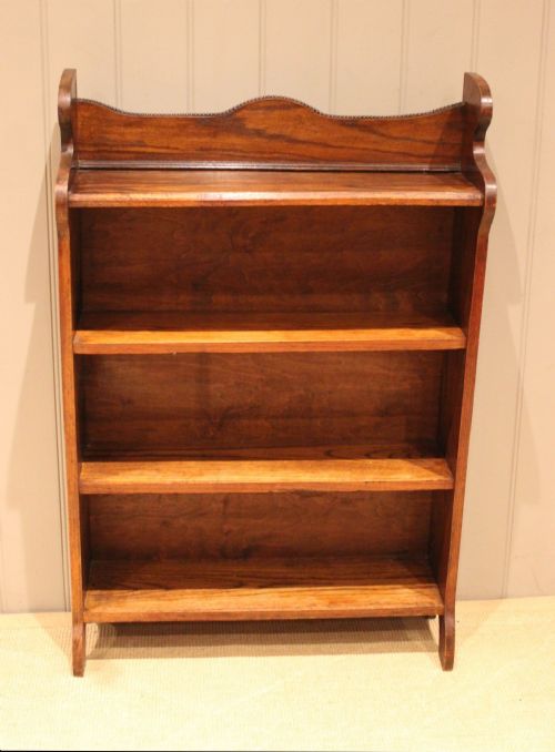 fig 1. Oak Open Bookcase