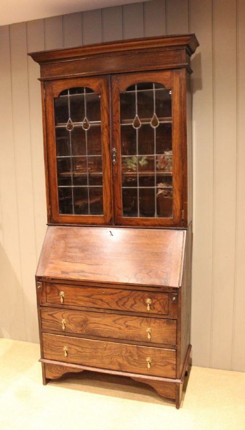 fig 1. Oak Bureau Bookcase