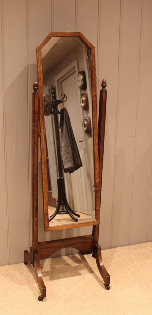 Oak Cheval Mirror