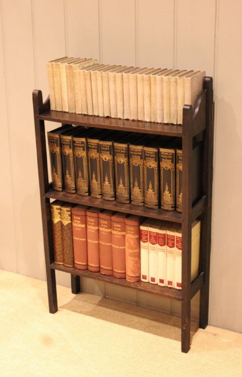 fig 1. Small Oak Open Bookcase