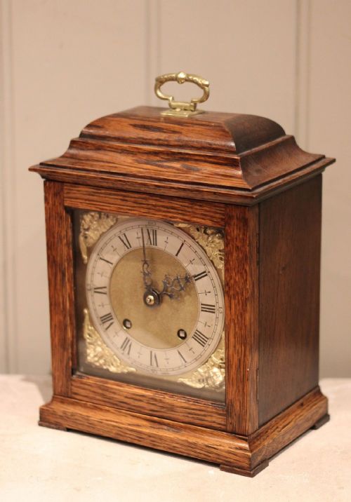 fig 1. Solid Oak Bracket Clock