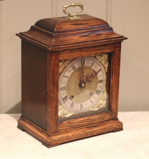 fig 2. Solid Oak Bracket Clock